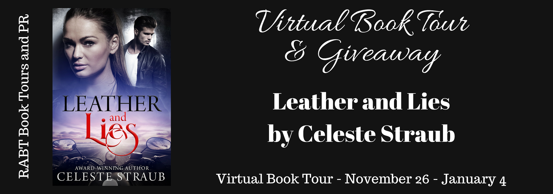 Virtual Book Tour: Leather and Lies by Celeste Straub @AuthorCStraub #romanticsuspense #interview #giveaway @RABTBookTours