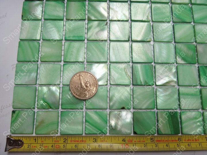 Natural Jade Green seashell shell mosaic tile kitchen backsplash MIN 10 sq ft eBay