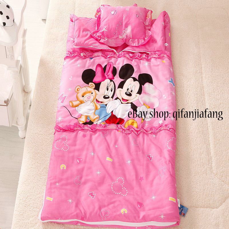 minnie mouse sleeping bag and pillow