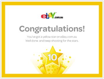 Yellow star -ebay