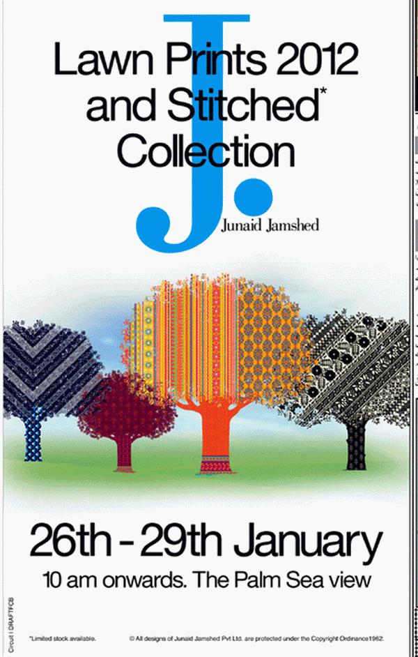 Junaid Jamshed Lawn Prints 2012 Stitched Collection Dresses design