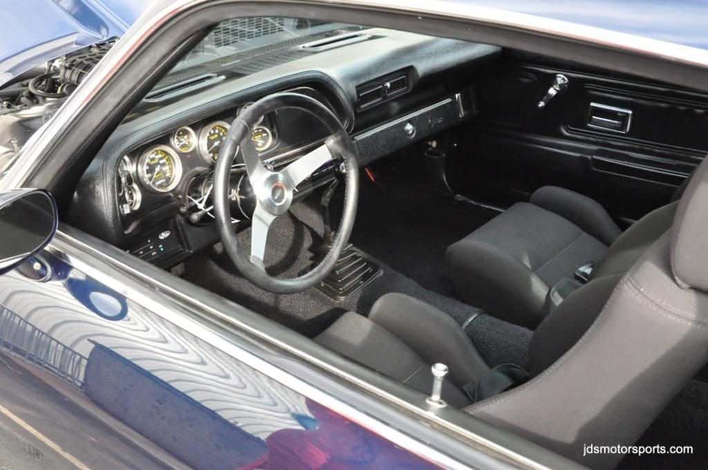 interior of 2nd generation Camaro with LSx motor swap