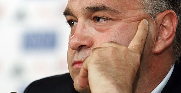 Pablo Laso durante una rueda de prensa