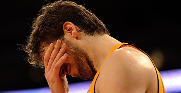 Pau Gasol, demostrando su poderío