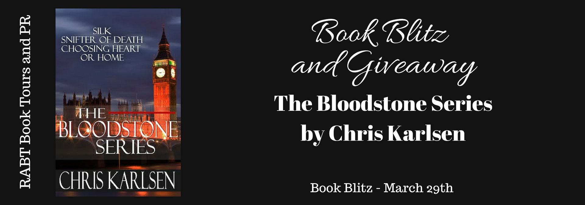 Book Blitz & Giveaway: The Bloodstone Series by Chris Karlsen @ChrisKarlsen1 #giveaway @RABTBookTours