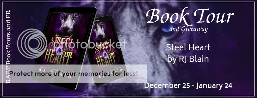 Virtual Book Tour: Steel Heart by RJ Blain @SneakyBookLady #blogtour #urbanfantasy #paranormal #giveaway #interview @RABTBookTours