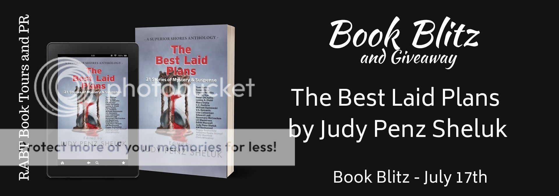 Book Blitz: The Best Laid Plans by Judy Penz Sheluk with a #giveaway #mystery #suspense #anthology @RABTBookTours @JudyPenzSheluk