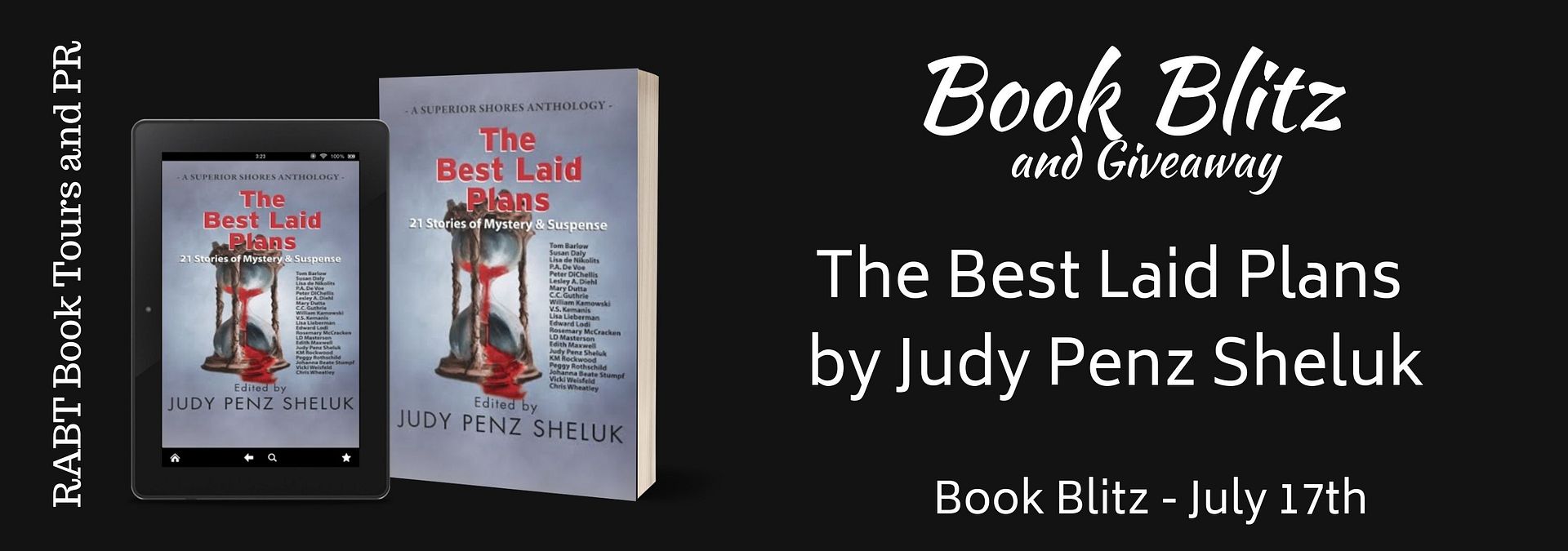 Book Blitz: The Best Laid Plans by Judy Penz Sheluk with a #giveaway #mystery #suspense #anthology @RABTBookTours @JudyPenzSheluk