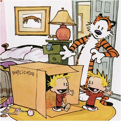 Calvin and Hobbes Duplicator Poster Print | eBay