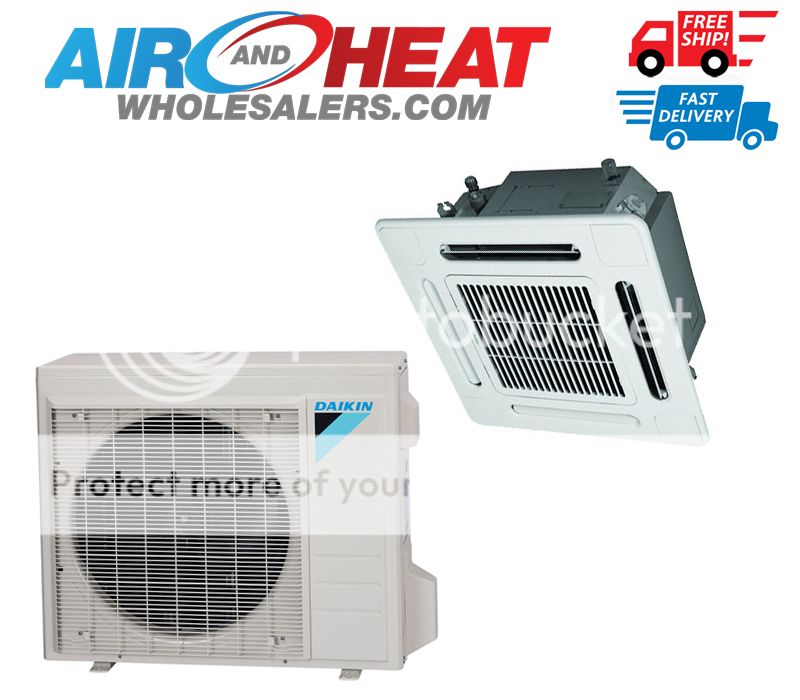 Details About Daikin 12000 Btu 20 Seer Mini Split Heat Pump Single Zone Ceiling Cassette