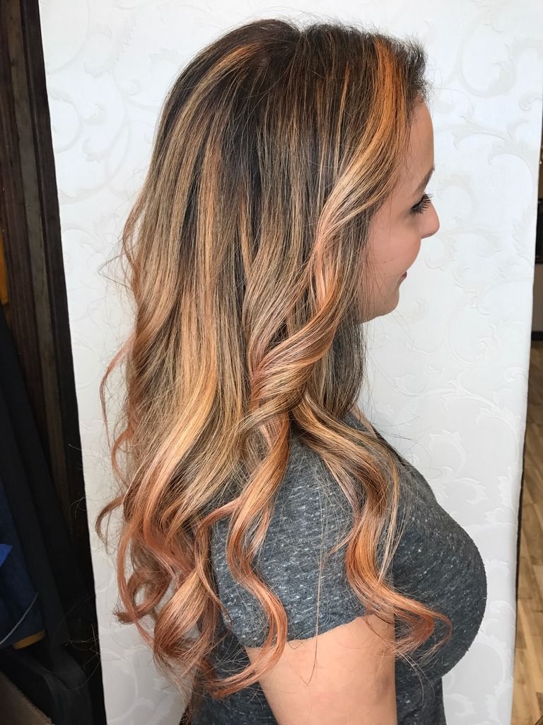 hair inspiration rose gold