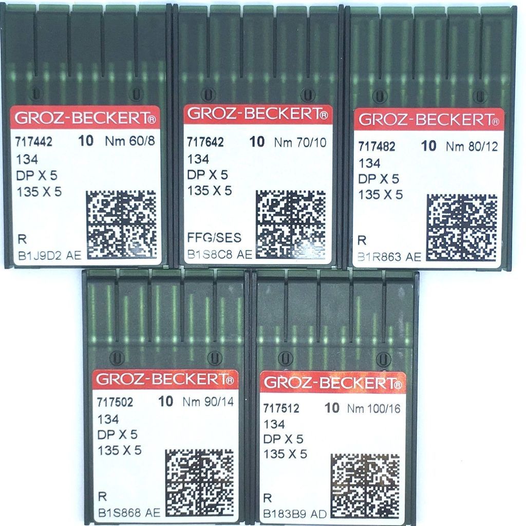GROZBECKERT INDUSTRIAL SEWING MACHINE NEEDLES DP X 5, 134, 5 Sizes eBay