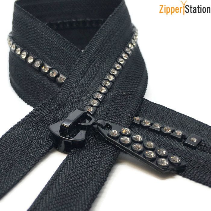 YKK OPEN ENDED STRONG ZIP NYLON COIL REVERSIBLE EXTRA LONG ZIPPER N5 COLOURS