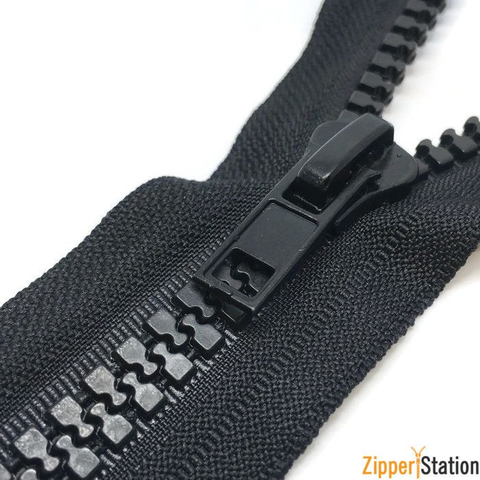 Chunky Plastic Continuous 10 Zipper Twin Reversible sliders Marine