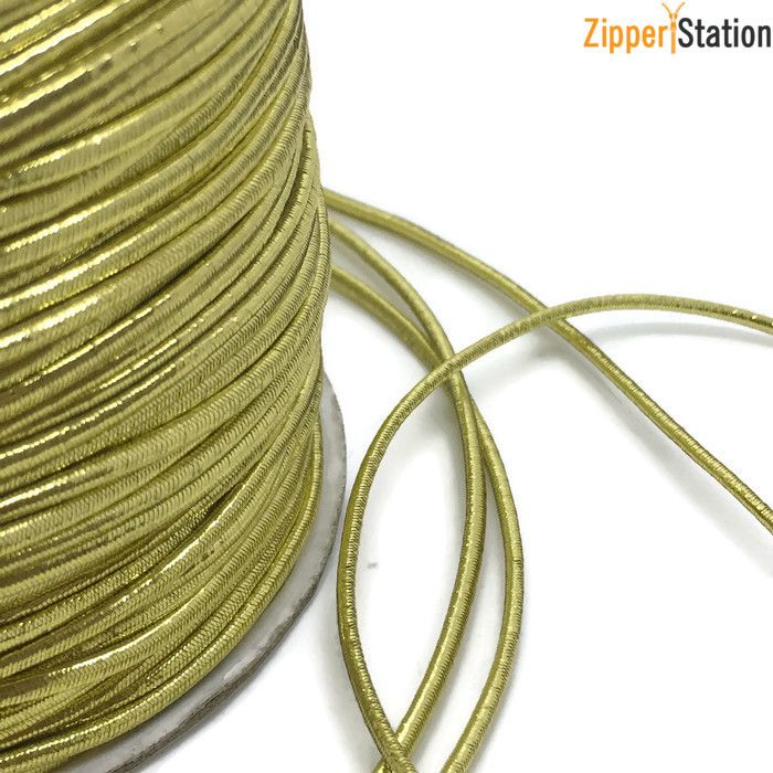 口コミ・レビューで人気商品を探そう 2mm Gold in Cord Stretch - Elastic Metallic Lurex Round 帽子