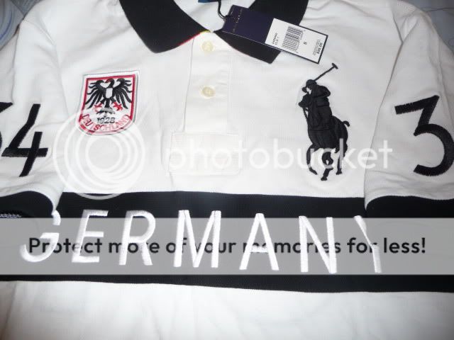 RALPH LAUREN POLO GERMANY SHIRT CLASSIC FIT WHITE SIZE SMALL  