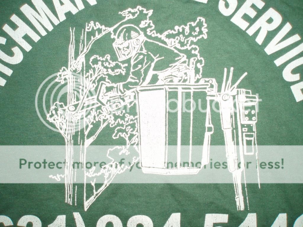 Tree service t shirts threads????